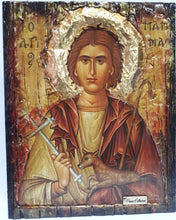 Load image into Gallery viewer, Saint Mammas Mammes Icon Mames Mamas ΑΓΙΟΣ ΜΑΜΜΑΣ Byzantine Greek Art Icons - Vanas Collection