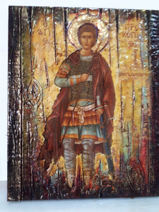Saint Procopius the Great Martyr Icon-Prokopios Orthodox Greek Christian Icons - Vanas Collection