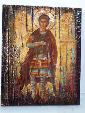 Saint Procopius the Great Martyr Icon-Prokopios Orthodox Greek Christian Icons - Vanas Collection