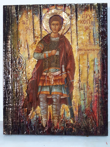 Saint Procopius the Great Martyr Icon-Prokopios Orthodox Greek Christian Icons - Vanas Collection