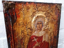 Laden Sie das Bild in den Galerie-Viewer, Saint St. Agni Icon - Orthodox Greek Russian Byzantine Wood Antique Style Icons - Vanas Collection