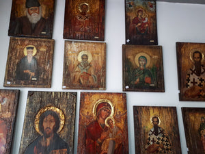 Saint St. Agni Icon - Orthodox Greek Russian Byzantine Wood Antique Style Icons - Vanas Collection