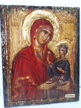 Load image into Gallery viewer, Saint St. Anna with Virgin of Jesus Christ-Greek Russian Orthodox Byzantine Icon - Vanas Collection