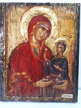 Load image into Gallery viewer, Saint St. Anna with Virgin of Jesus Christ-Greek Russian Orthodox Byzantine Icon - Vanas Collection