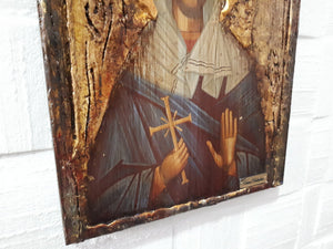Saint St. Aphrodite, the Virgin Martyr Icon-Orthodox Greek Byzantine Wood Icons - Vanas Collection