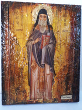 Load image into Gallery viewer, Saint St. Arsenios Icon Russian Greek Byzantine Christian Icons Handmade on Wood - Vanas Collection