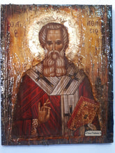 Load image into Gallery viewer, Saint St. Athanasious Athanasios Icon, Greek Byzantine Christian Handmade Icons - Vanas Collection
