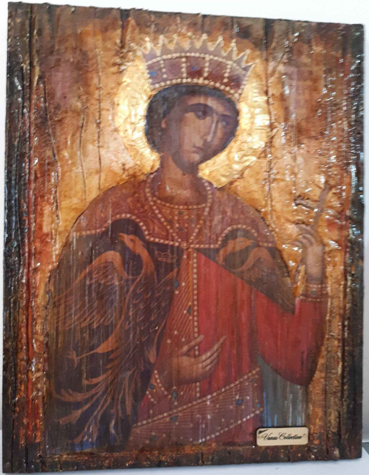 Saint St Catherine Icon - Greek Russian Orthodox Byzantine Handmade Icons - Vanas Collection