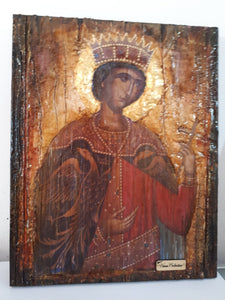 Saint St Catherine Icon - Greek Russian Orthodox Byzantine Handmade Icons - Vanas Collection
