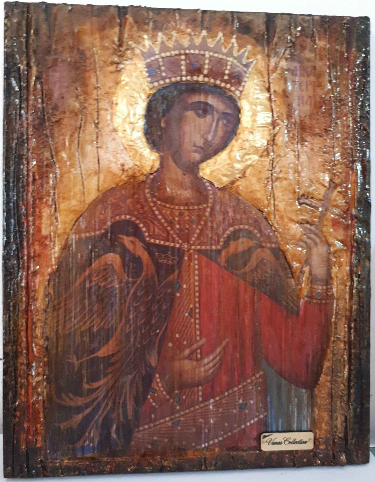 Saint St Catherine Icon - Greek Russian Orthodox Byzantine Handmade Icons - Vanas Collection