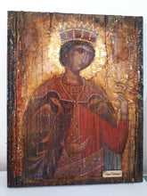 Load image into Gallery viewer, Saint St Catherine Icon - Greek Russian Orthodox Byzantine Handmade Icons - Vanas Collection