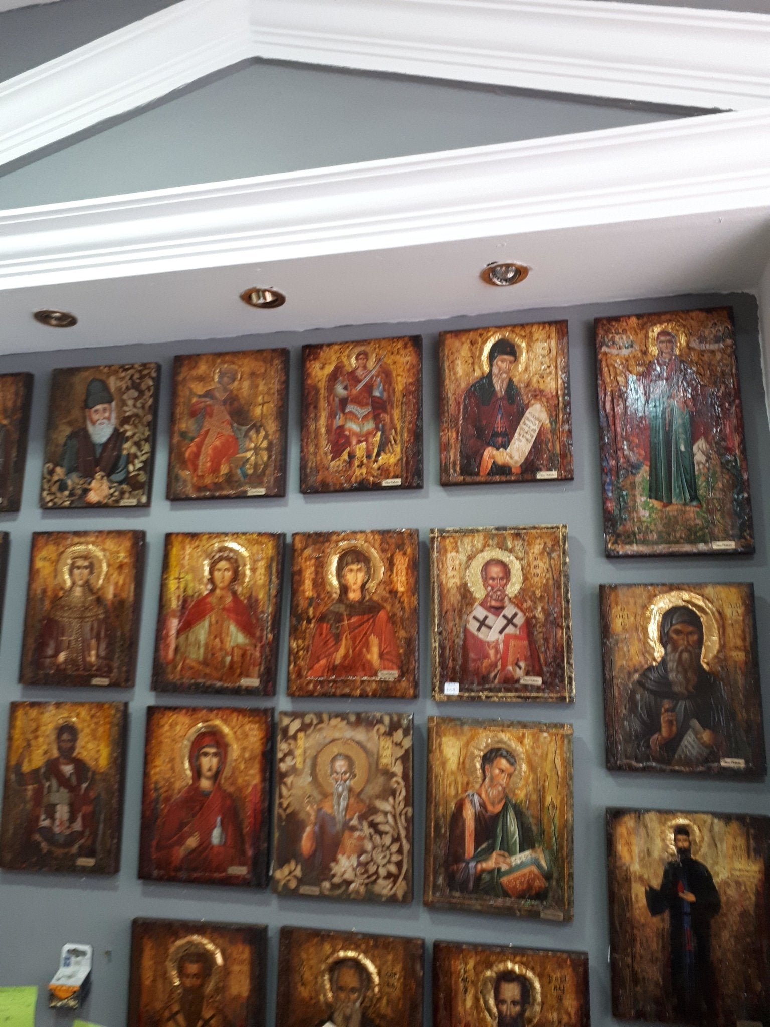 Saint St Catherine Icon - Greek Russian Orthodox Byzantine Icon- Antique Style - Vanas Collection