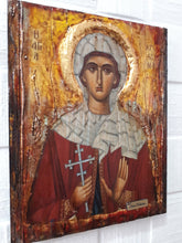 Laden Sie das Bild in den Galerie-Viewer, Saint St. Christina the Martyr-Greek Russian Orthodox Byzantine Antique Icons - Vanas Collection