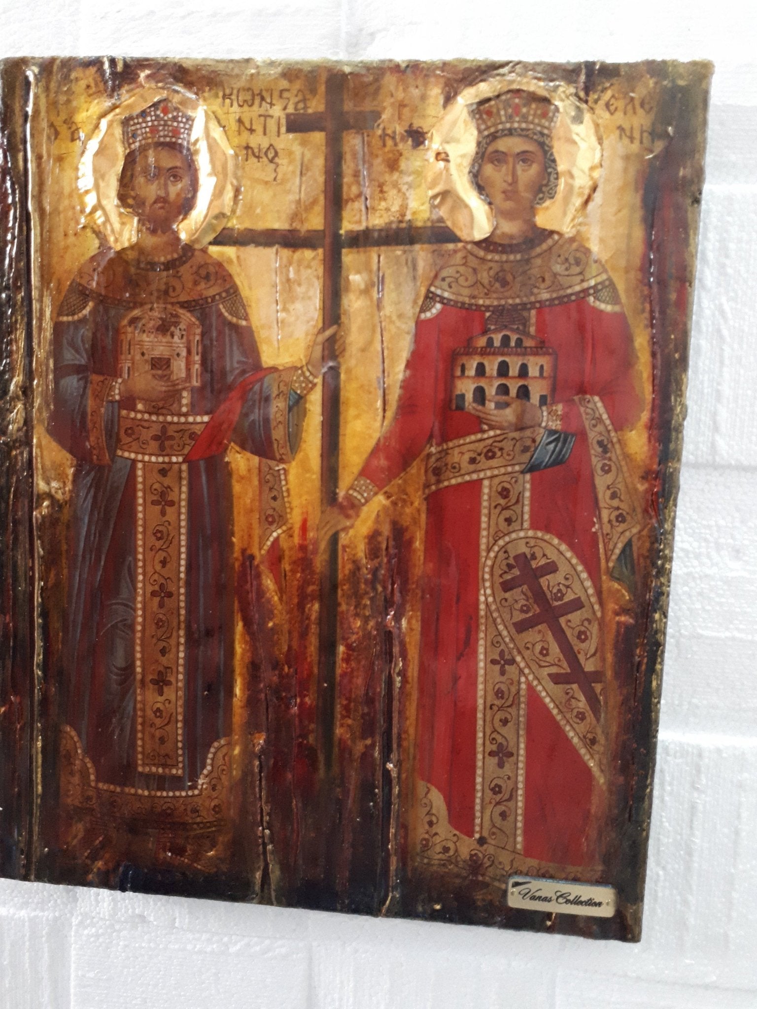 Saint St. Constantine the Great & St.Helen Icon - Greek Orthodox Byzantine Icon - Vanas Collection