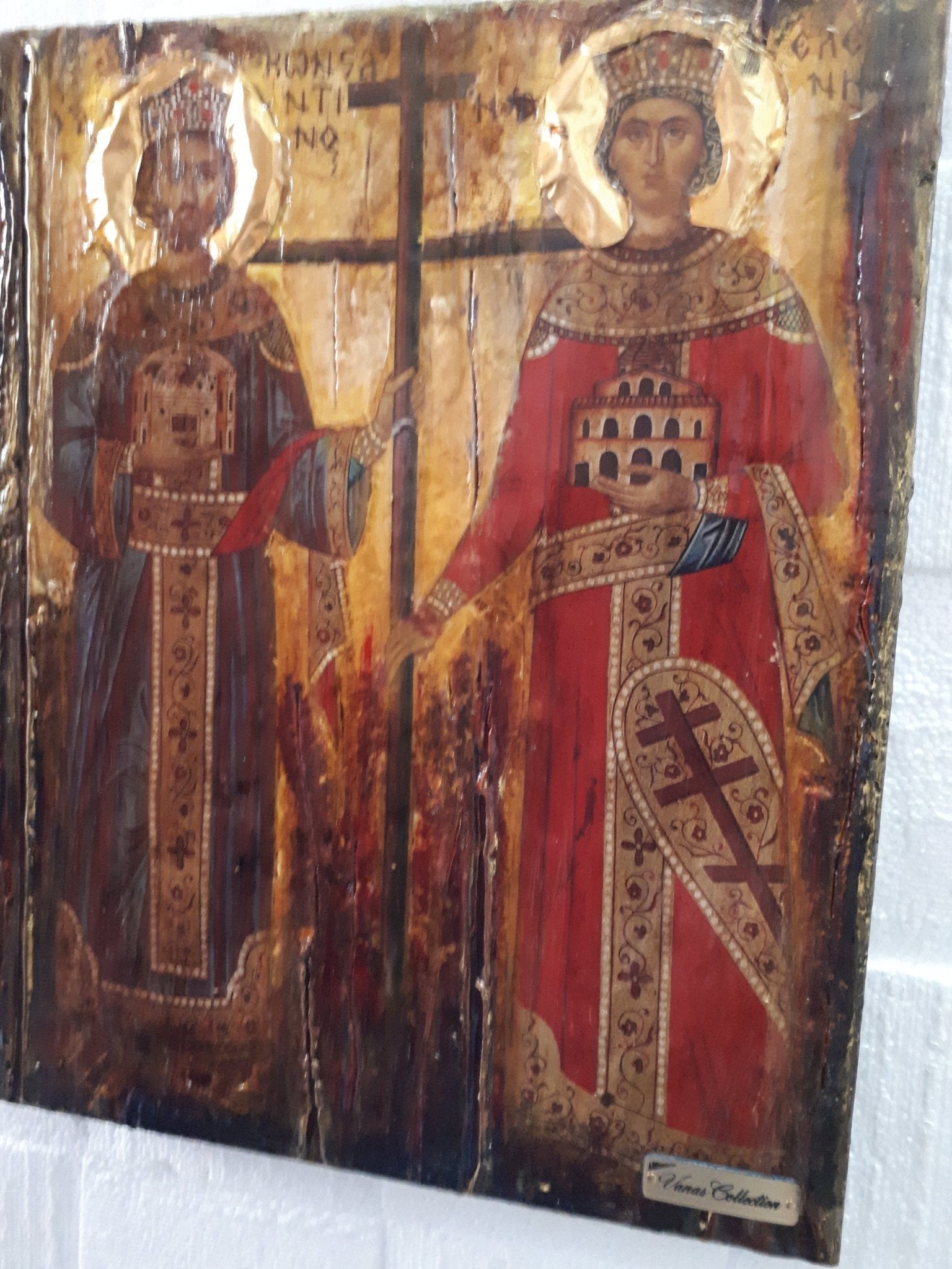Saint St. Constantine the Great & St.Helen Icon - Greek Orthodox Byzantine Icon - Vanas Collection