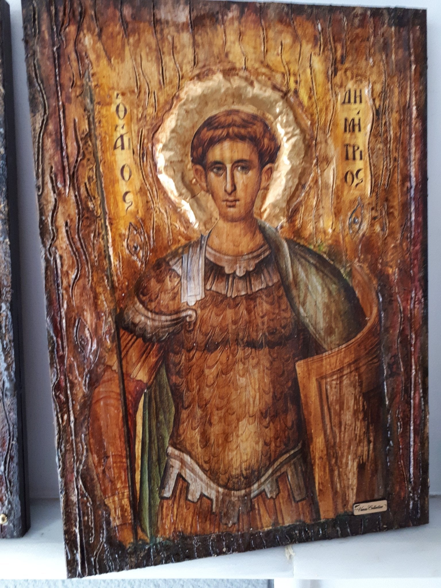 Saint St Dimitrios Demetrius Handmade Orthodox Icon Byzantine Rare Icons - Vanas Collection