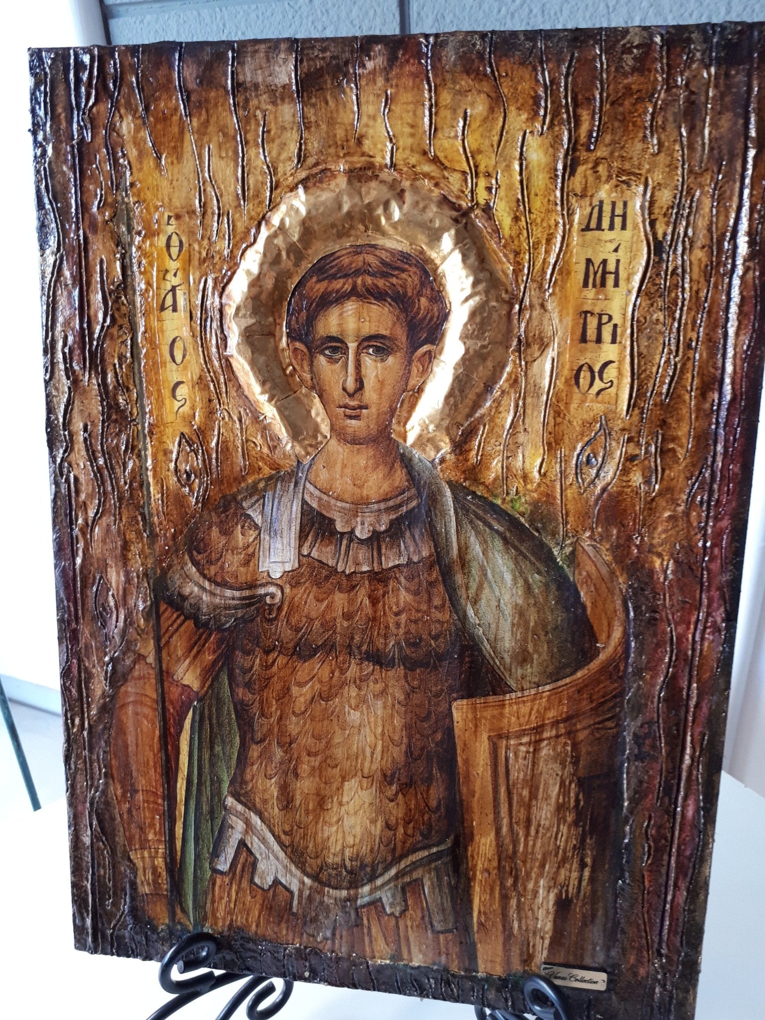 Saint St Dimitrios Demetrius Handmade Orthodox Icon Byzantine Rare Icons - Vanas Collection