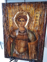 Load image into Gallery viewer, Saint St Dimitrios Demetrius Handmade Orthodox Icon Byzantine Rare Icons - Vanas Collection