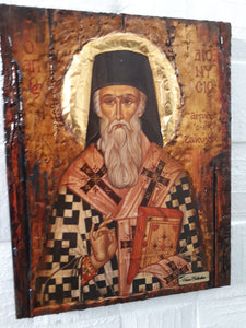 Saint St. Dionysius Dionysus of Zakynthos Aegina Icon-Greek Orthodox Russian Byzantine Icons - Vanas Collection