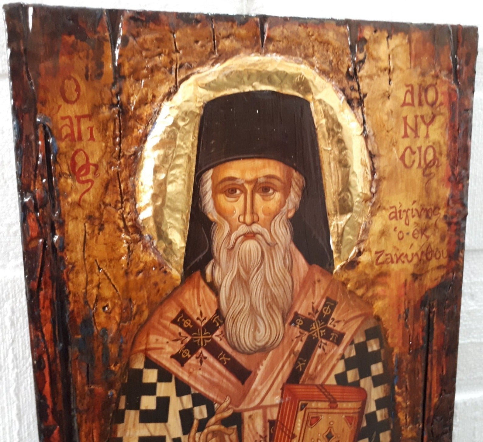 Saint St. Dionysius Dionysus of Zakynthos Aegina Icon-Greek Orthodox Russian Byzantine Icons - Vanas Collection
