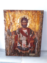 Load image into Gallery viewer, Saint St. Efstathios Rare Icon- Greek Religious Orthodox Icon Antique Style - Vanas Collection
