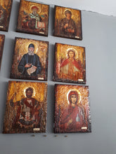 Laden Sie das Bild in den Galerie-Viewer, Saint St. Efstathios Rare Icon- Greek Religious Orthodox Icon Antique Style - Vanas Collection