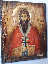 Load image into Gallery viewer, Saint St. Efstratios Greek Icon-Orthodox Russian Byzantine Christian Icons - Vanas Collection