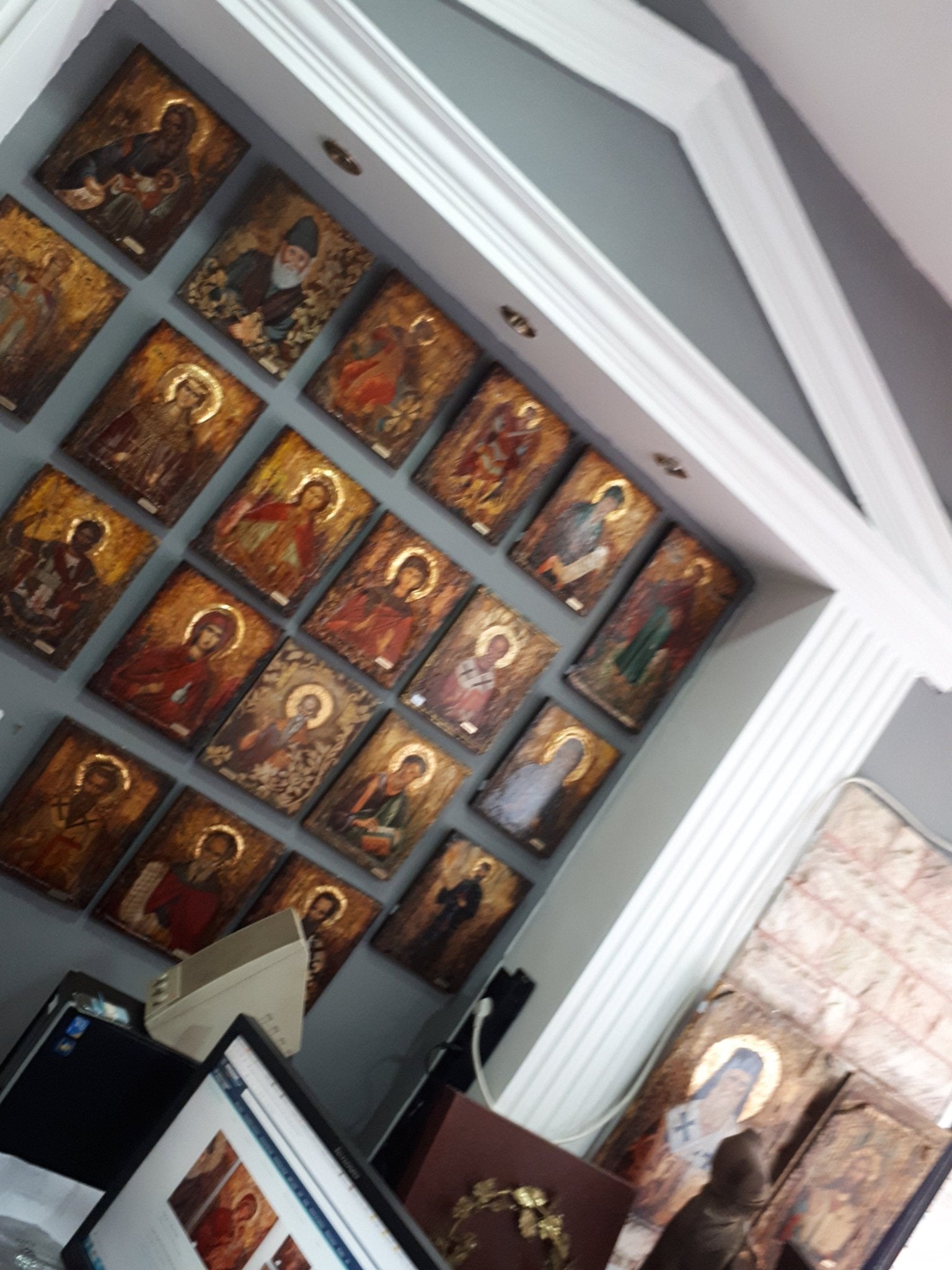 Saint St. Elder Paisios of Mount Athos Icon -Rare Orthodox Byzantine Greek Icons - Vanas Collection