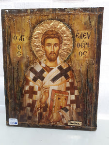 Saint St Eleutherius Saint Eleftherios Saint Eleuthere Orthodox Icon - Vanas Collection