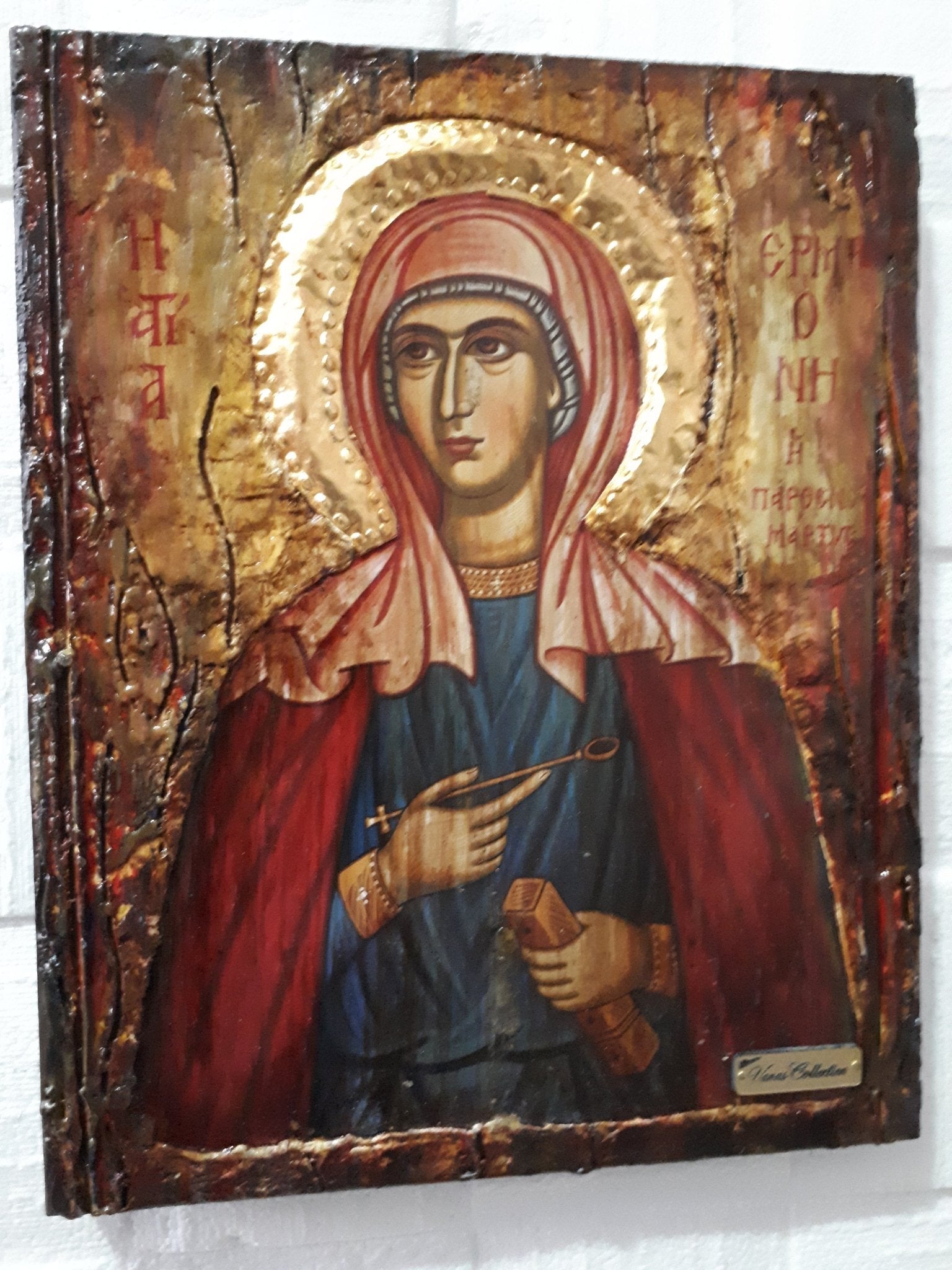 Saint St. Ermioni Ermione Hermioni Hermione Byzantine Greek Orthodox Church Icon - Vanas Collection