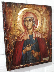 Saint St. Ermioni Ermione Hermioni Hermione Byzantine Greek Orthodox Church Icon - Vanas Collection