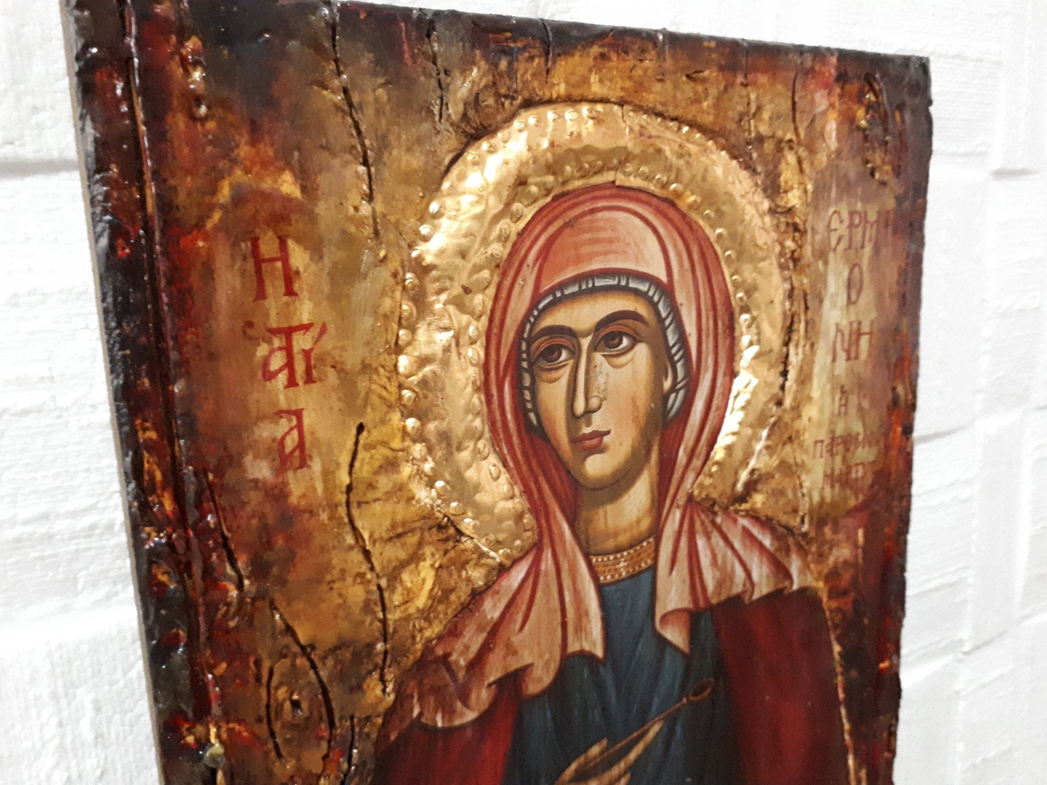 Saint St. Ermioni Ermione Hermioni Hermione Byzantine Greek Orthodox Church Icon - Vanas Collection