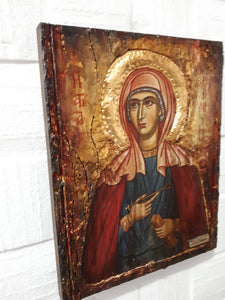 Saint St. Ermioni Ermione Hermioni Hermione Byzantine Greek Orthodox Church Icon - Vanas Collection