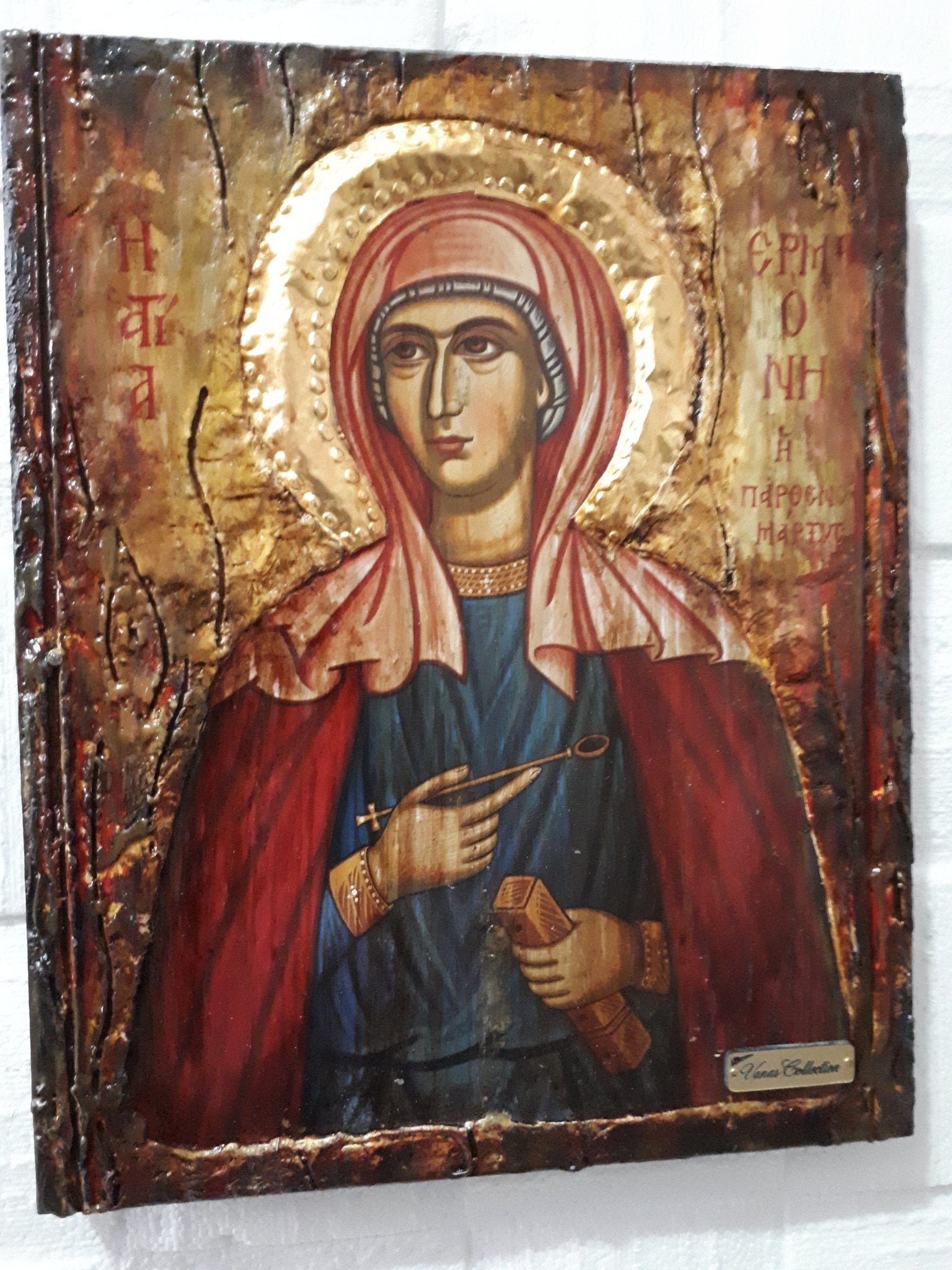 Saint St. Ermioni Ermione Hermioni Hermione Byzantine Greek Orthodox Church Icon - Vanas Collection
