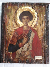 Laden Sie das Bild in den Galerie-Viewer, Saint St George Georgios Icon-Greek Orthodox Icon-Antique Style Icons - Vanas Collection