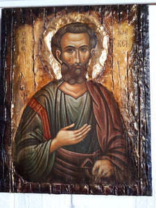 Saint St. Ioakeim Joachim Wooden Icon-Greek Christian Orthodox Catholic Icons - Vanas Collection