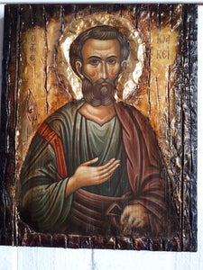 Saint St. Ioakeim Joachim Wooden Icon-Greek Christian Orthodox Catholic Icons - Vanas Collection