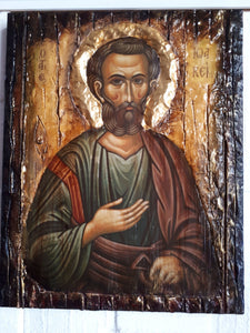 Saint St. Ioakeim Joachim Wooden Icon-Greek Christian Orthodox Catholic Icons - Vanas Collection