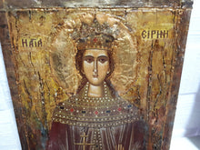 Load image into Gallery viewer, Saint St Irene Irina Santa Irene-Greek Orthodox Icon Handmade - Vanas Collection