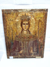 Load image into Gallery viewer, Saint St Irene Irina Santa Irene-Greek Orthodox Icon Handmade - Vanas Collection