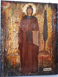 Saint St Irene Irini Chrysovalantou Full body Icon- Greek Orthodox Christian Icons - Vanas Collection