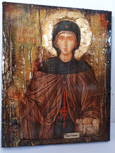 Laden Sie das Bild in den Galerie-Viewer, Saint St Irene Irini Chrysovalantou Icon-Greek Orthodox Christian Antique Style Icons - Vanas Collection