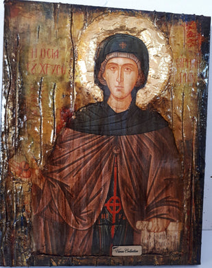 Saint St Irene Irini Chrysovalantou Icon-Greek Orthodox Christian Antique Style Icons - Vanas Collection