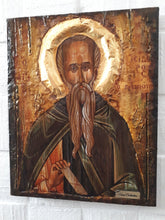 Laden Sie das Bild in den Galerie-Viewer, Saint St. Isidoros Pilousiotis Icon Handmade Orthodox Byzantine Russian Icons - Vanas Collection