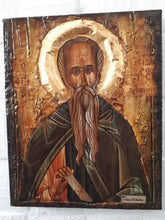 Laden Sie das Bild in den Galerie-Viewer, Saint St. Isidoros Pilousiotis Icon Handmade Orthodox Byzantine Russian Icons - Vanas Collection