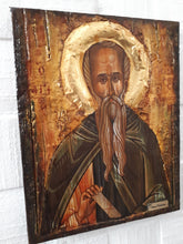 Load image into Gallery viewer, Saint St. Isidoros Pilousiotis Icon Handmade Orthodox Byzantine Russian Icons - Vanas Collection