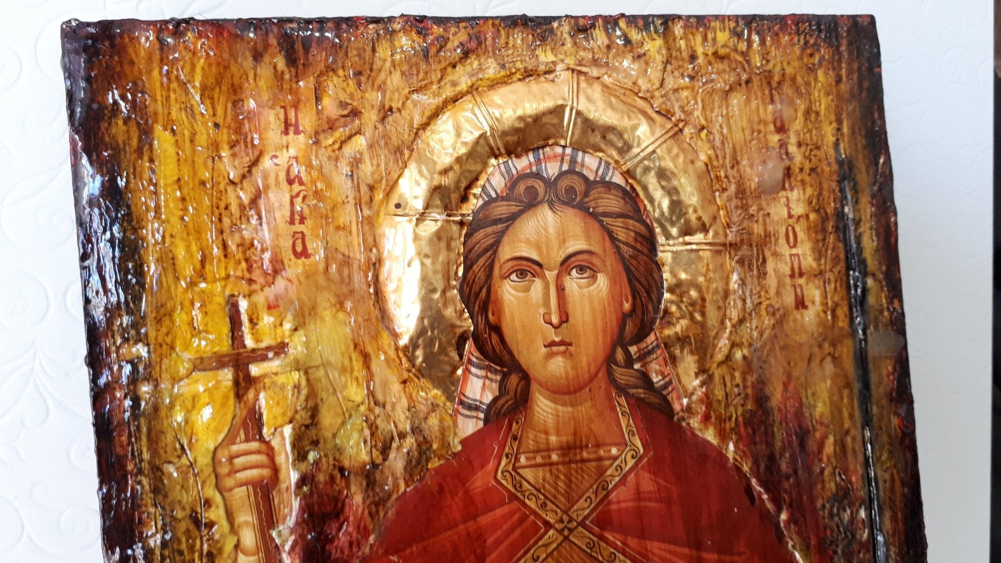 Saint St. Kalliopi - Kalliope the Martyr Icon - Greek Russian Orthodox Rare Icon - Vanas Collection