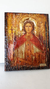 Saint St. Kalliopi - Kalliope the Martyr Icon - Greek Russian Orthodox Rare Icon - Vanas Collection