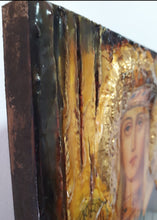 Load image into Gallery viewer, Saint St. Ludmila Ludmilla Icon-Antique Style-Greek Orthodox Byzantine Icons - Vanas Collection