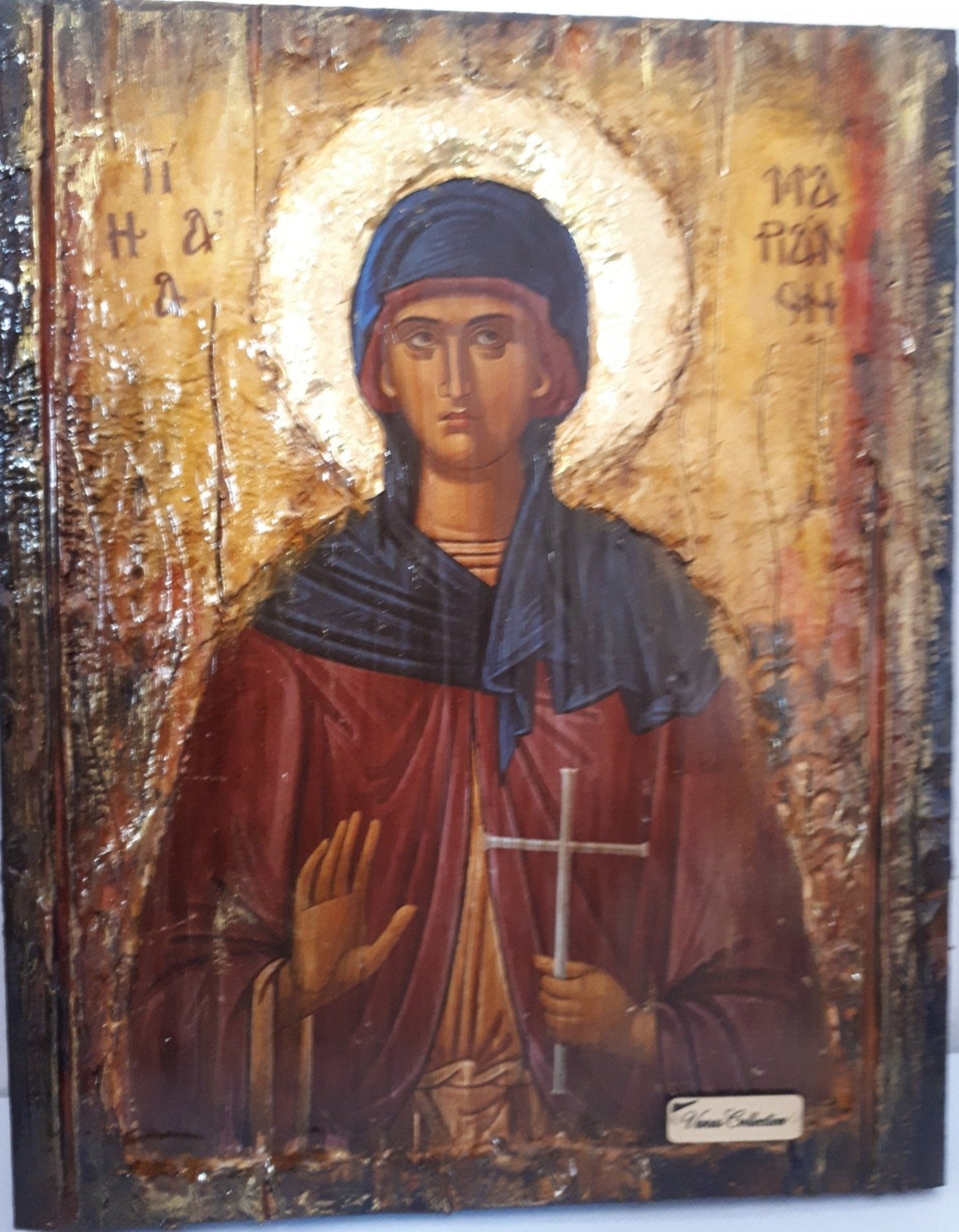Saint St Marianthi Marianthe Icon-Greek Byzantine Christian Icons - Vanas Collection